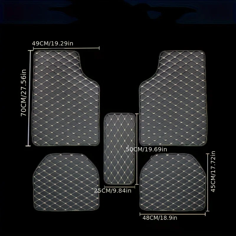 Set di 5 Tappetini Universali  - Car Floor Mats Universal Waterproof Leather recensione e prezzo