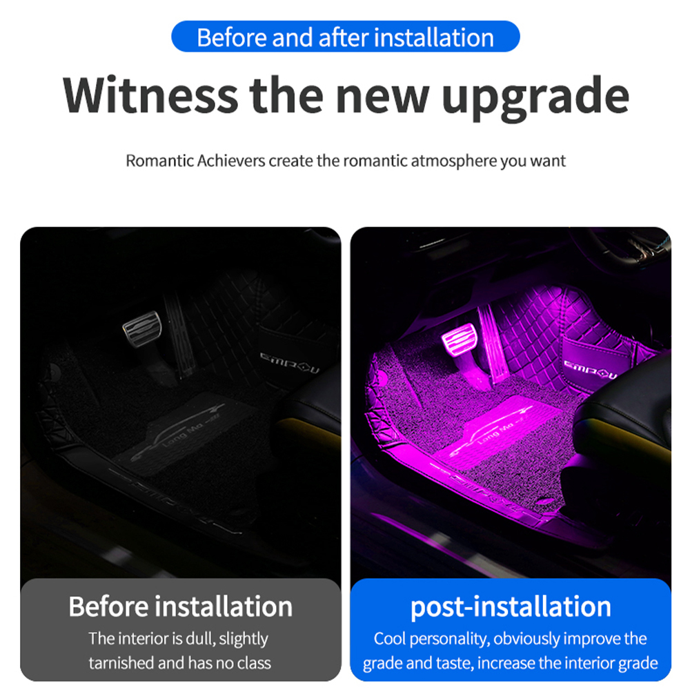 Luci Decorative per Auto, Lamp - Led Ambient Interior Car Lights App Control recensione e prezzo