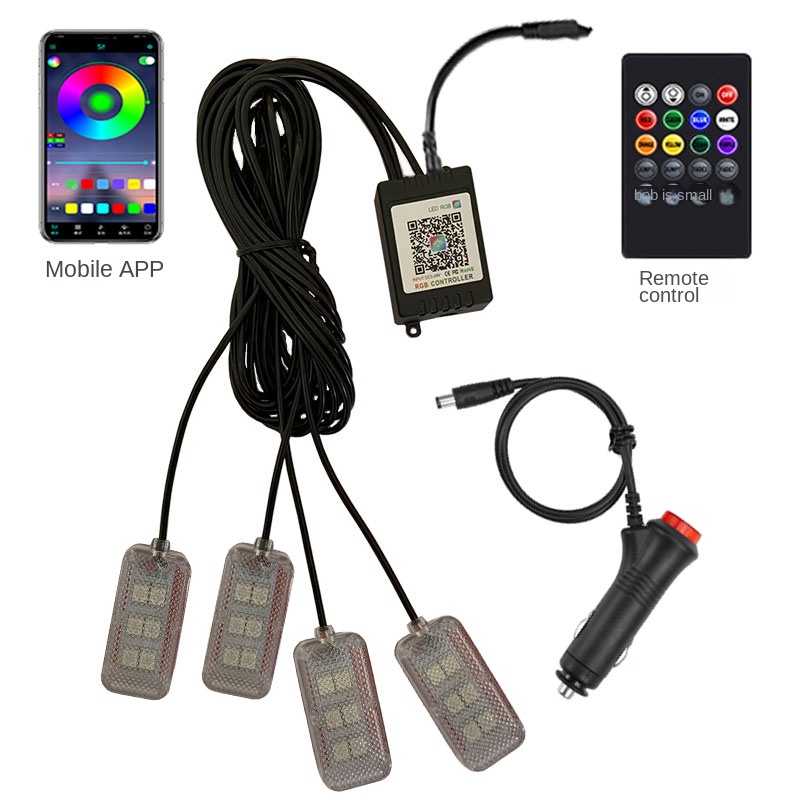 Neon Dual control LED Car Inte - Led Ambient Interior Car Lights App Control recensione e prezzo
