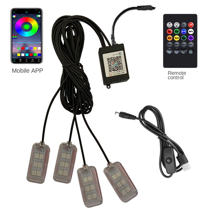 Neon Dual control LED Car Inte - Led Ambient Interior Car Lights App Control recensione e prezzo