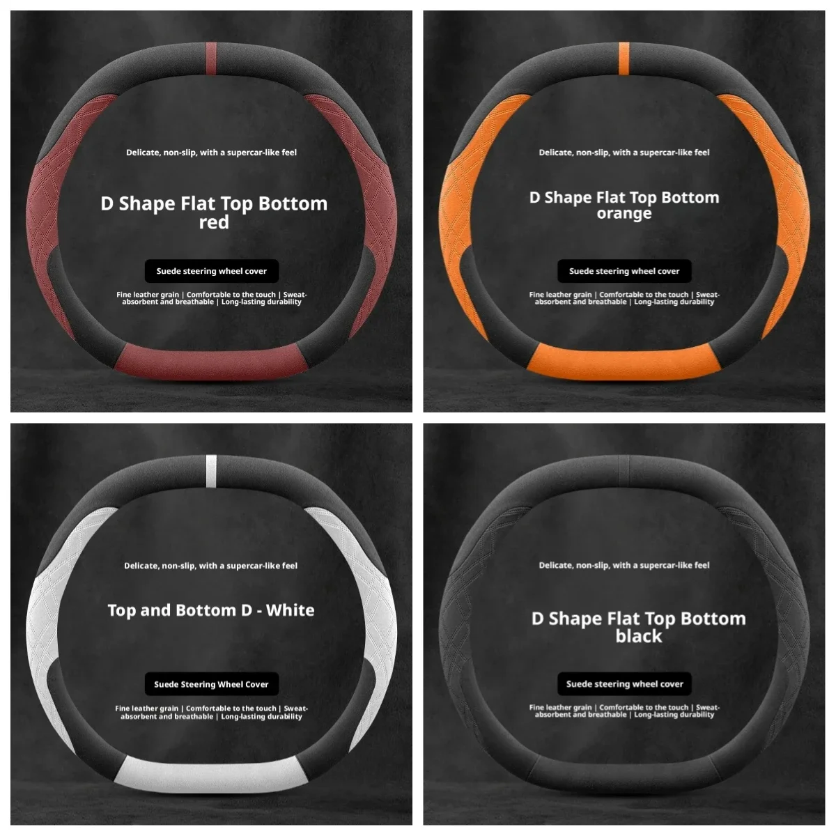 Coprivolante in Pelle Scamosci - Car Steering Wheel Cover Anti Slip Breathable recensione e prezzo