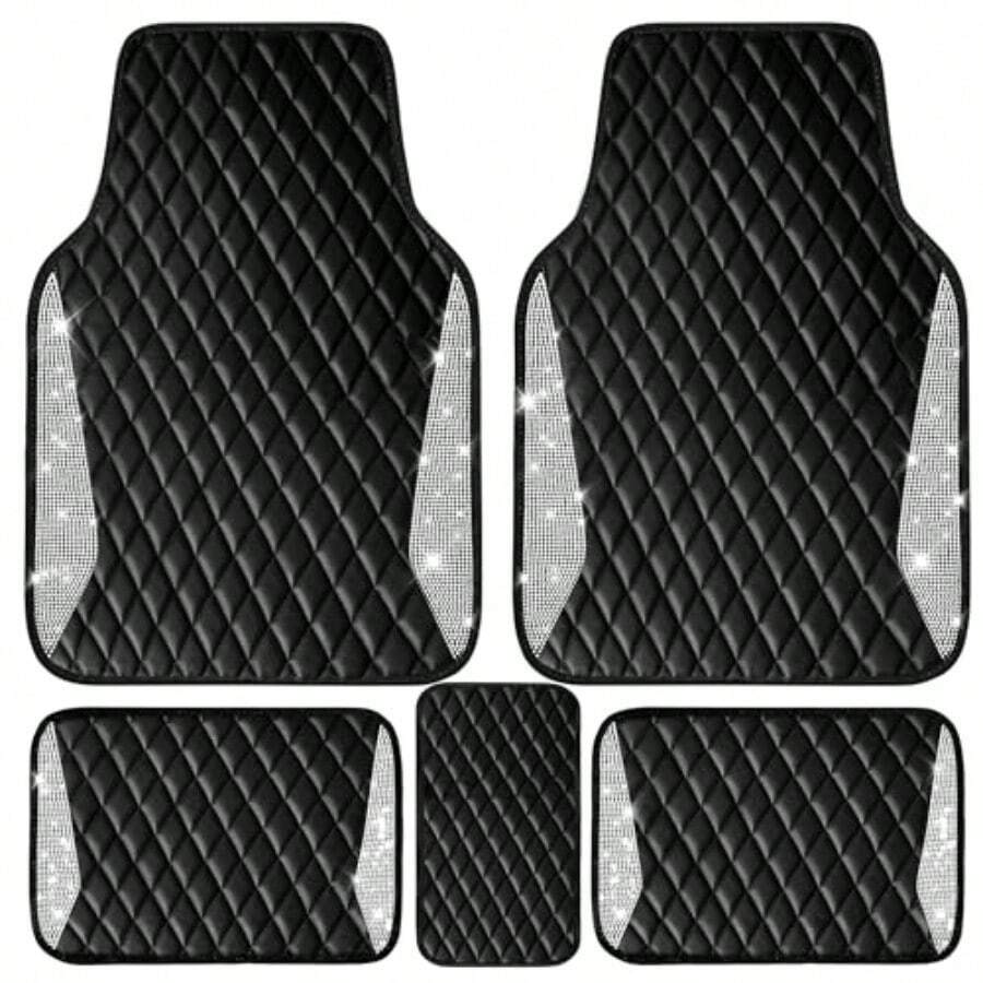 Tappetini Auto in Pelle con Di - Car Floor Mats Universal Waterproof Leather recensione e prezzo