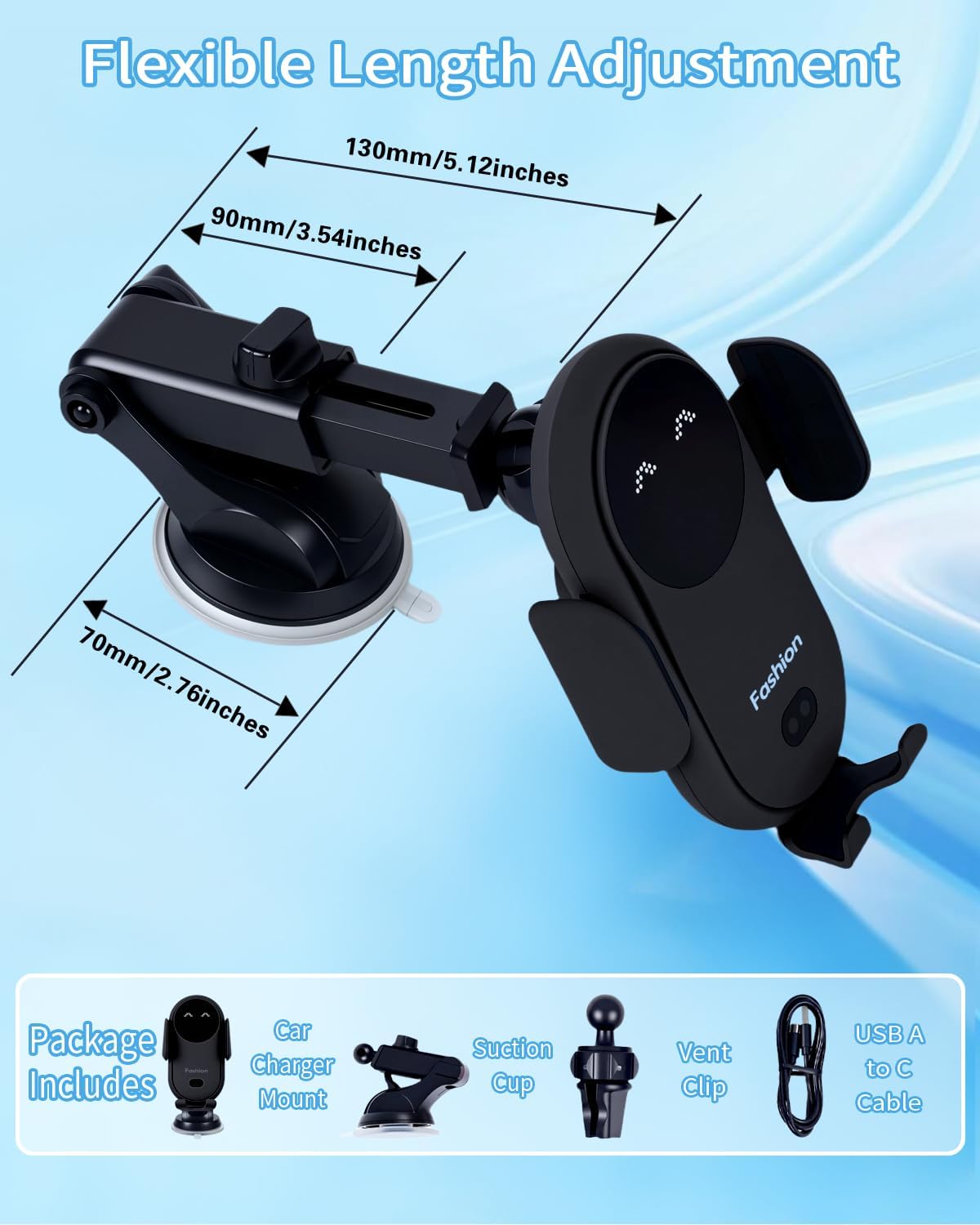 Supporto Caricabatterie Wirele - Wireless Car Charger Mount Fast Charging recensione e prezzo