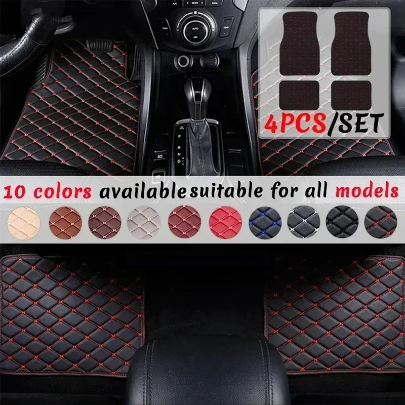 Tappetini per Auto 4 Pezzi Uni - Car Floor Mats Universal Waterproof Leather recensione e prezzo