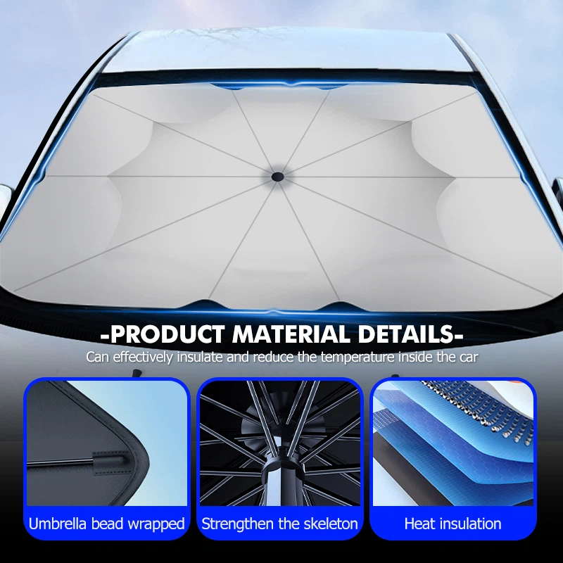Parasole Pieghevole per Auto,  - Car Sunshade Windshield Umbrella Foldable recensione e prezzo