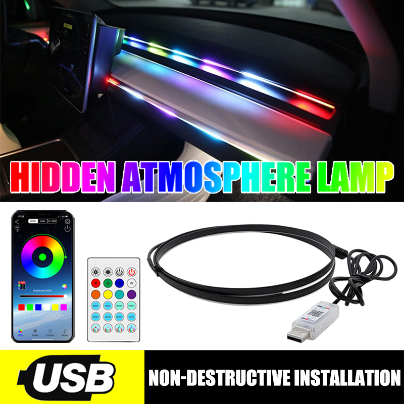 Luce ambientale a LED per auto - Led Ambient Interior Car Lights App Control recensione e prezzo