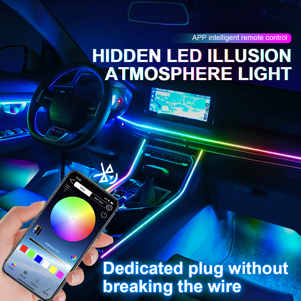 18 in 1 Dual Zone Symphony Str - Led Ambient Interior Car Lights App Control recensione e prezzo